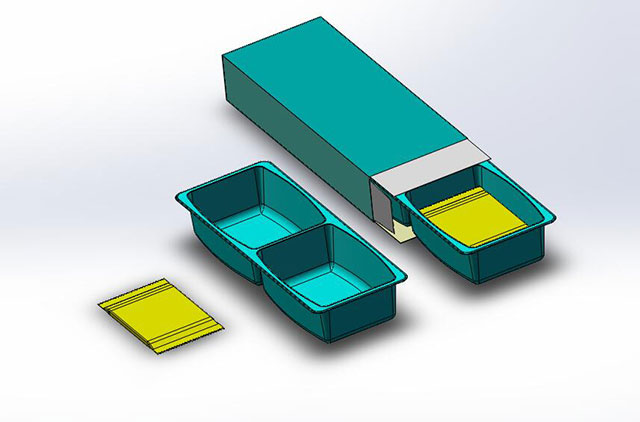 Product with Tray Pack into Carton Box